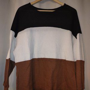Shein 2x Color Block Casual Top